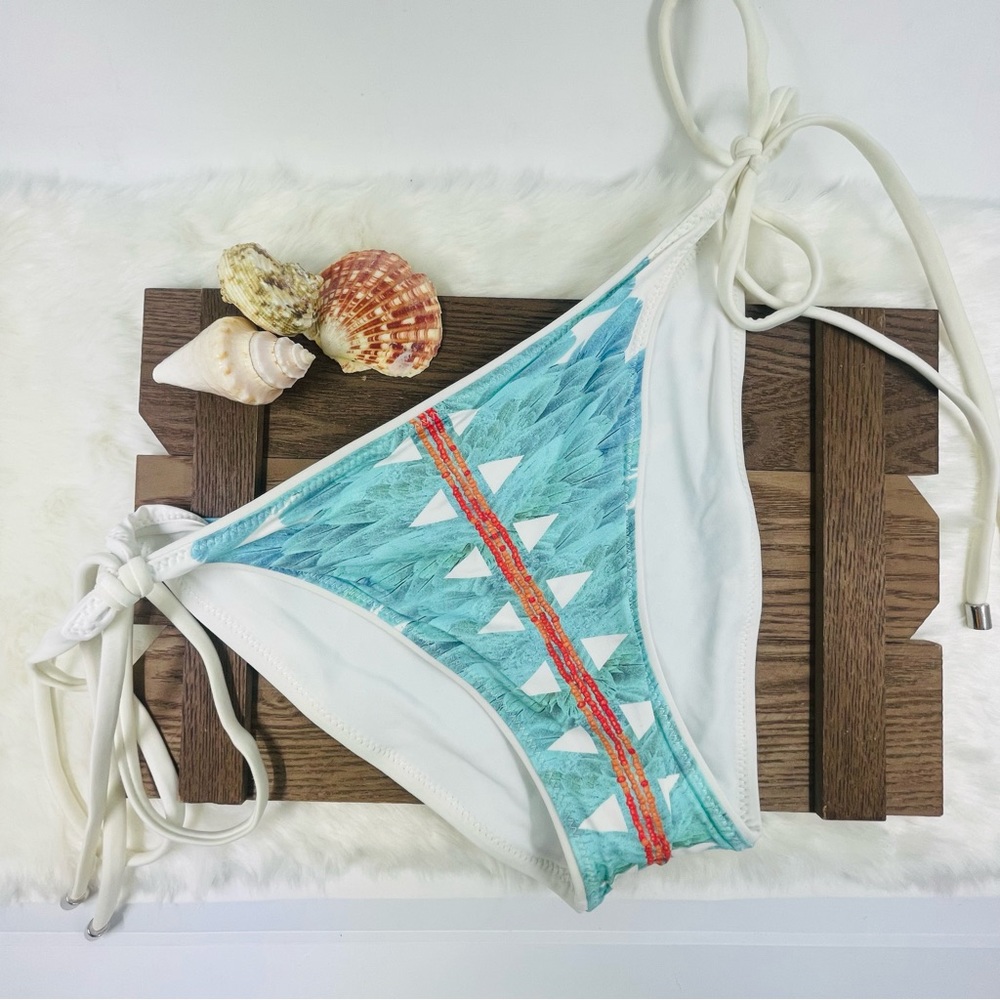 BELUSSO Lee Print Malibu Style Blue Swim Bottom